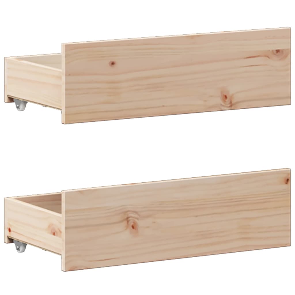 Cadre de lit sans matelas avec tête de lit 200x200 cm bois pin - XIOS