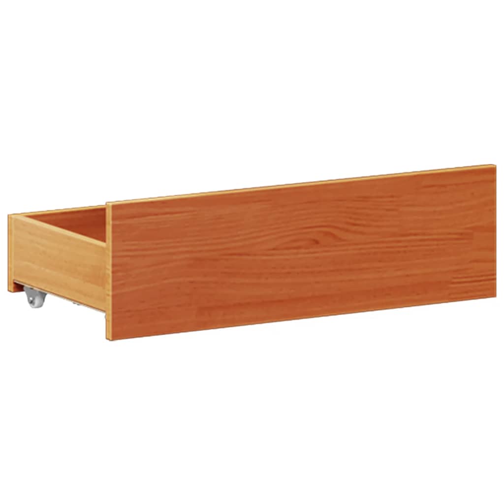 Cadre de lit sans matelas avec tête de lit 200x200 cm bois pin - XIOS