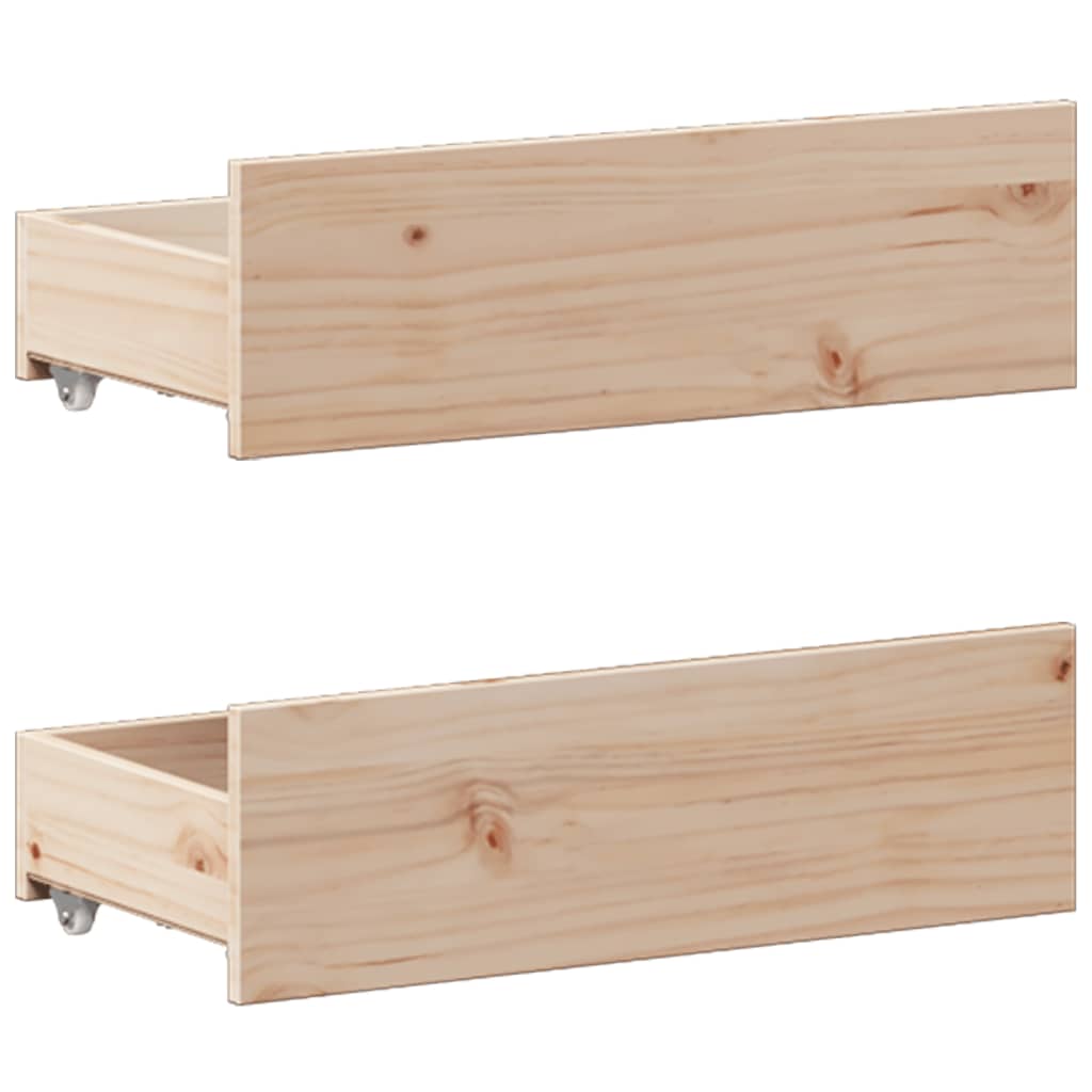 Cadre de lit sans matelas avec tête de lit 180x200 cm bois pin - XIOS