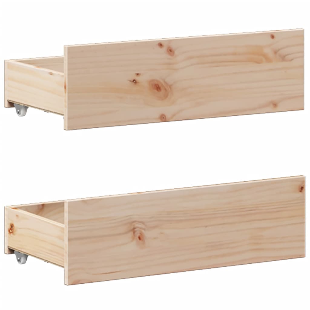 Cadre de lit sans matelas avec tête de lit blanc 150x200 cm pin - XIOS