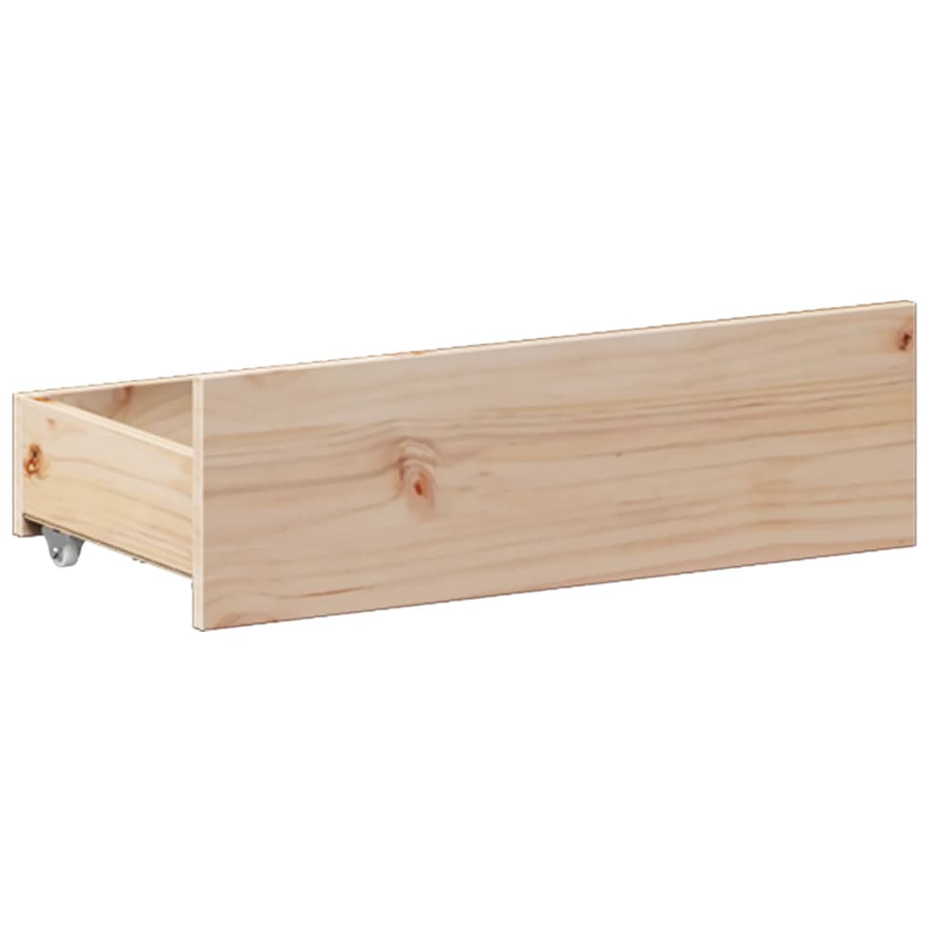 Cadre de lit sans matelas avec tête de lit blanc 150x200 cm pin - XIOS