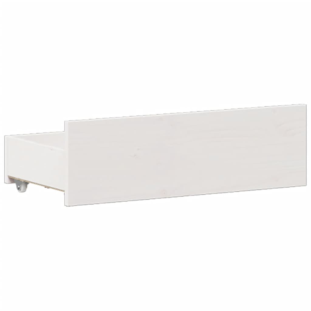 Cadre de lit sans matelas avec tête de lit blanc 150x200 cm pin - XIOS