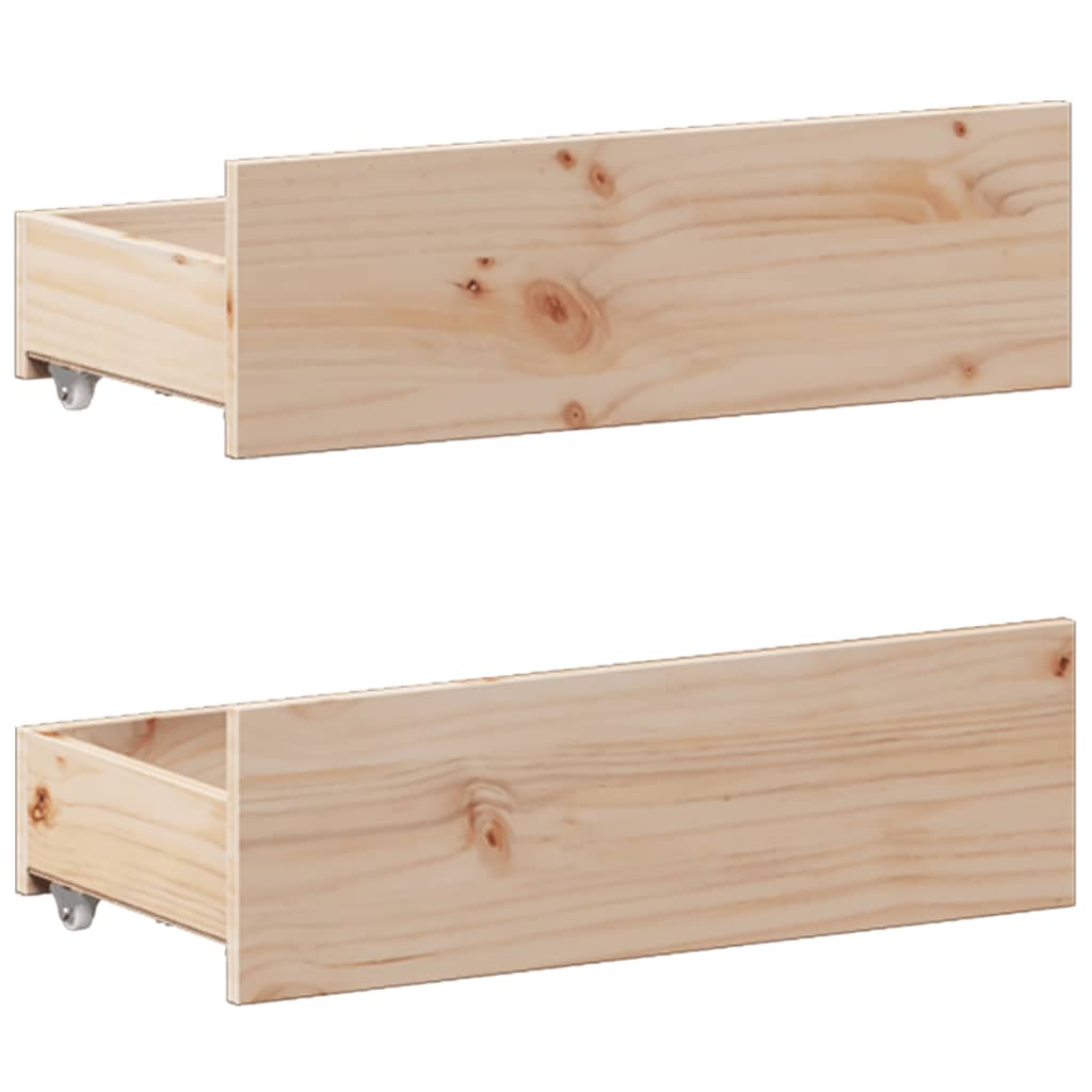 Cadre de lit sans matelas avec tête de lit 140x200 cm bois pin - XIOS