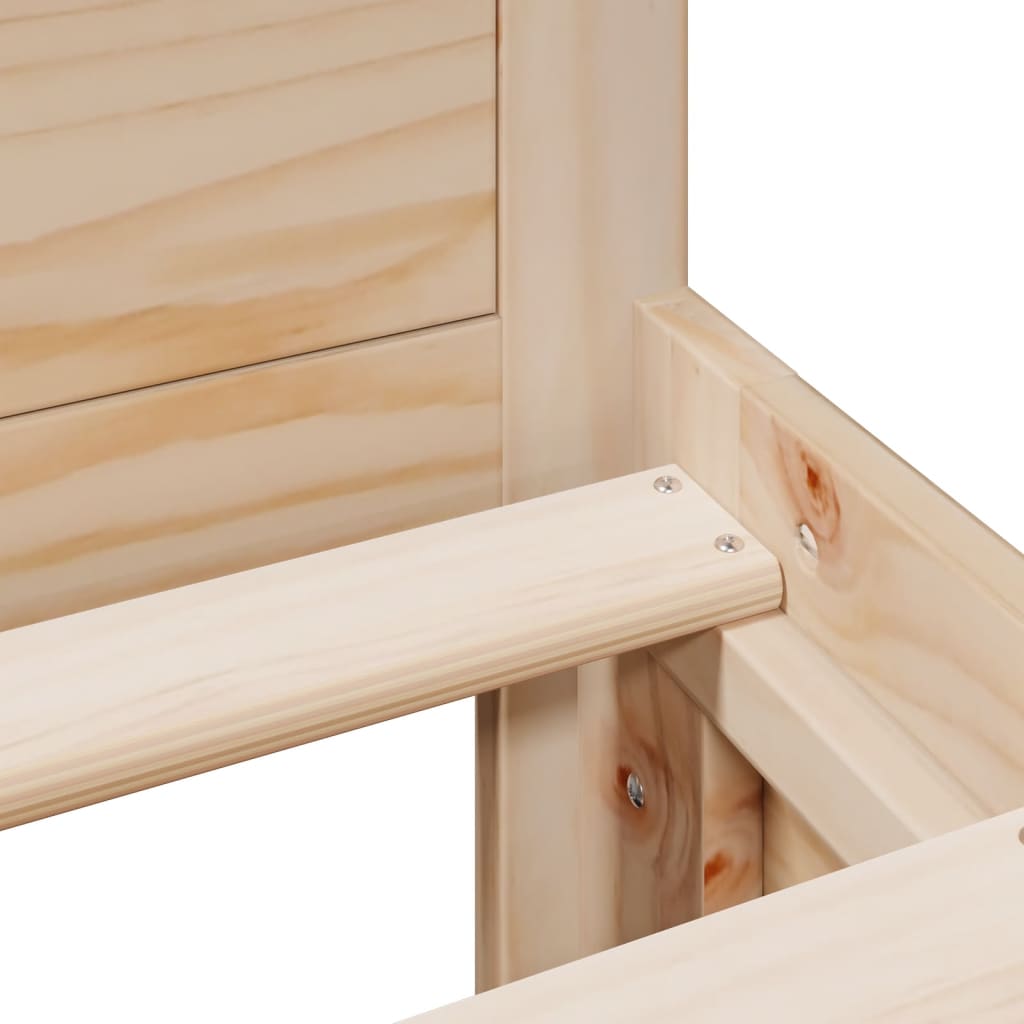Cadre de lit sans matelas avec tête de lit 140x200 cm bois pin - XIOS