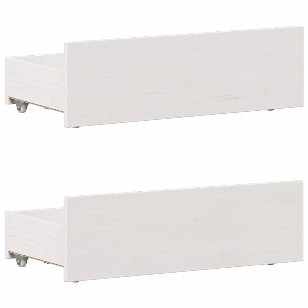 Cadre de lit sans matelas avec tête de lit 90x200cm bois de pin - XIOS