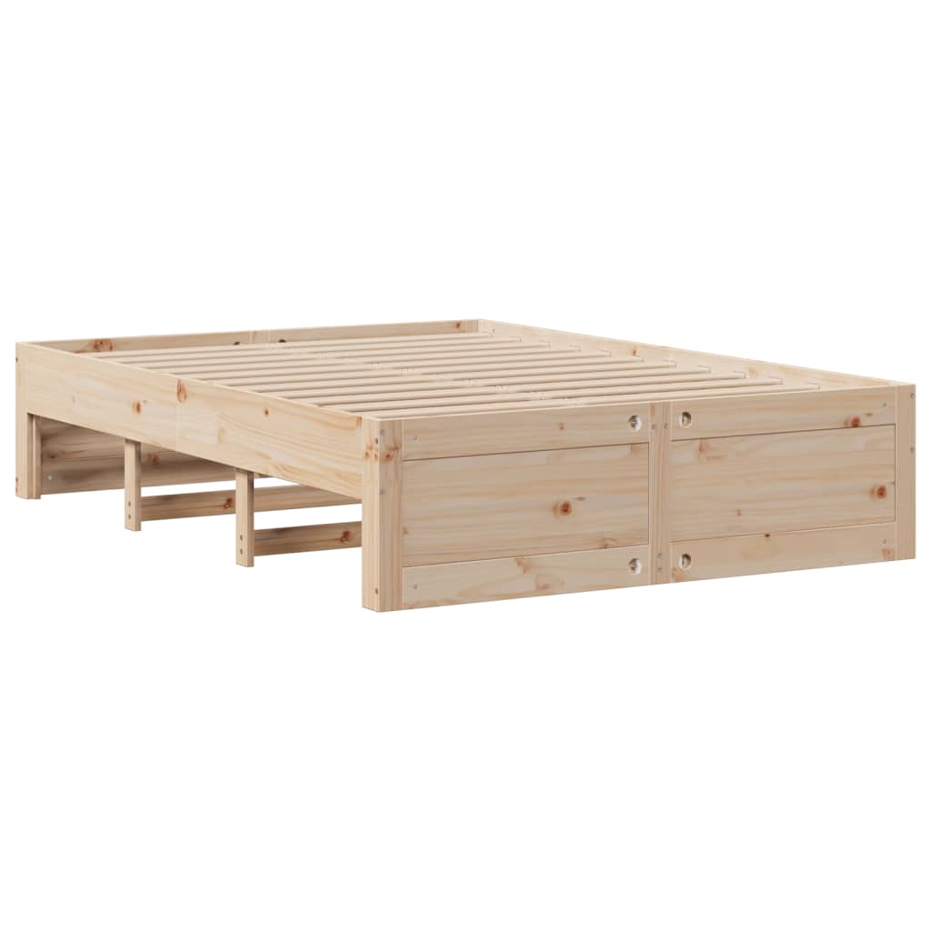 Cadre de lit sans matelas avec tiroirs 150x200 cm bois de pin - XIOS