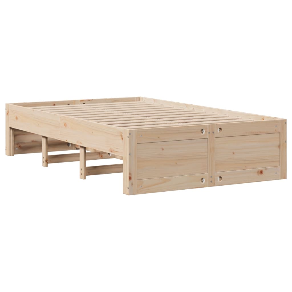 Cadre de lit sans matelas avec tiroirs 120x200 cm bois pin - XIOS