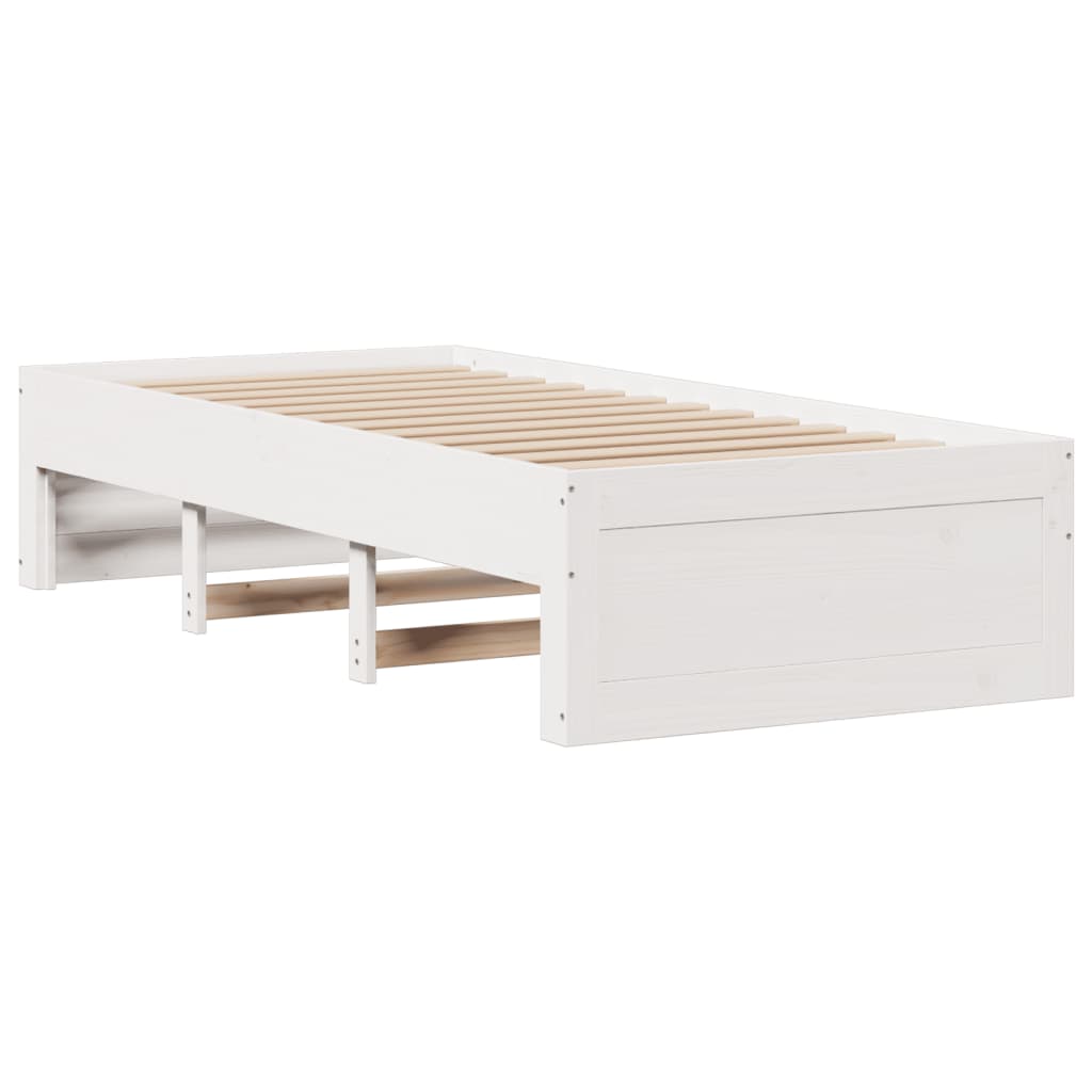 Cadre de lit sans matelas avec tiroirs 75x190 cm bois de pin - XIOS