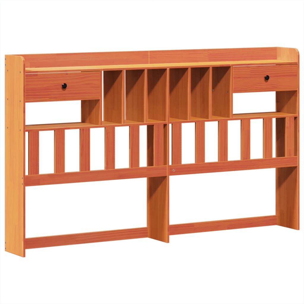 Cadre de lit sans matelas cire marron 200x200cm bois pin massif - XIOS