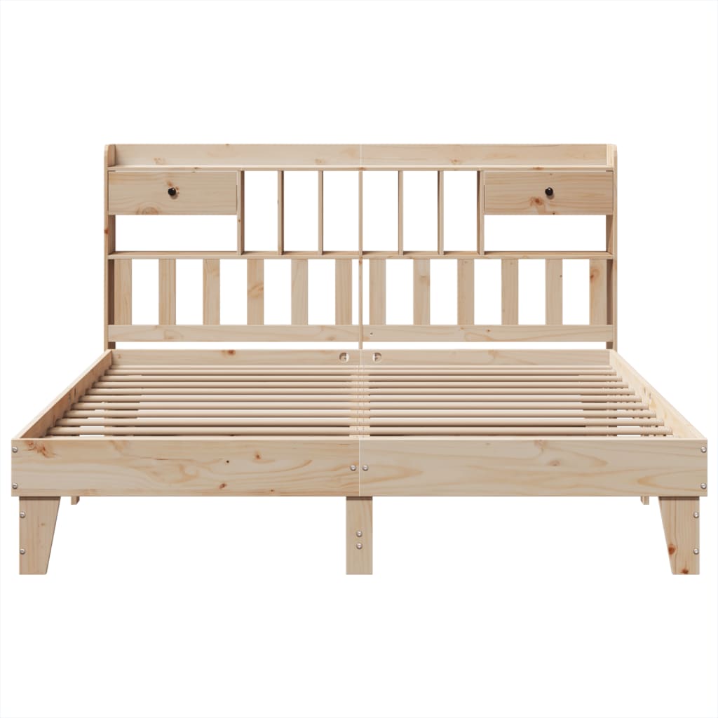 Cadre de lit sans matelas 180x200 cm bois massif de pin - XIOS
