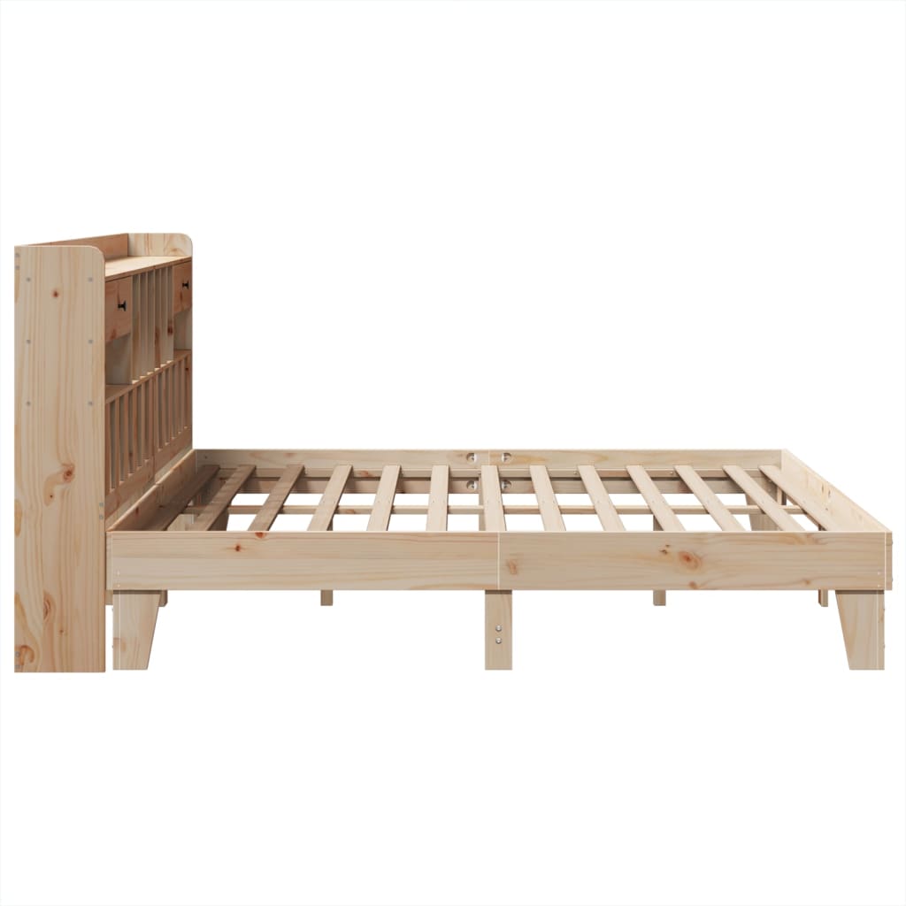 Cadre de lit sans matelas 180x200 cm bois massif de pin - XIOS