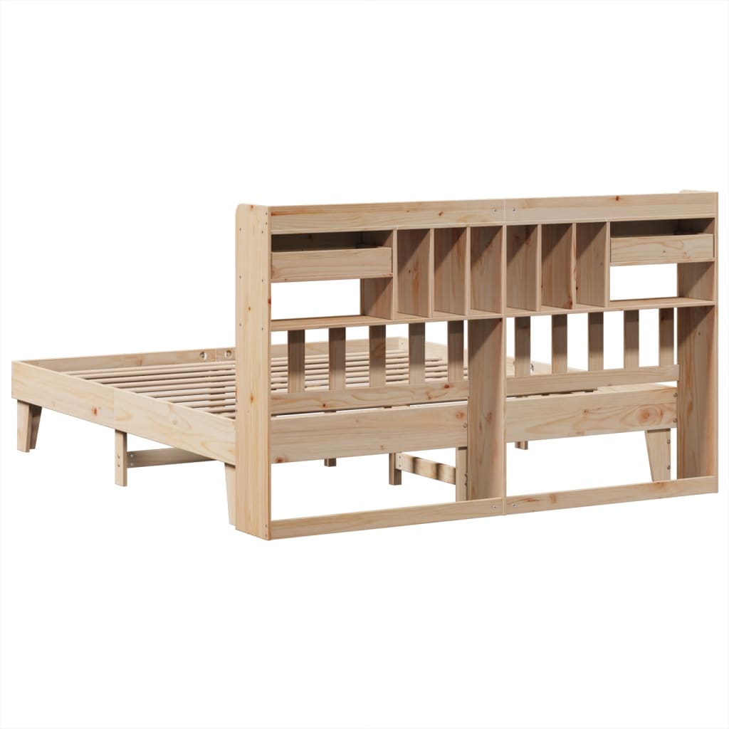 Cadre de lit sans matelas 180x200 cm bois massif de pin - XIOS