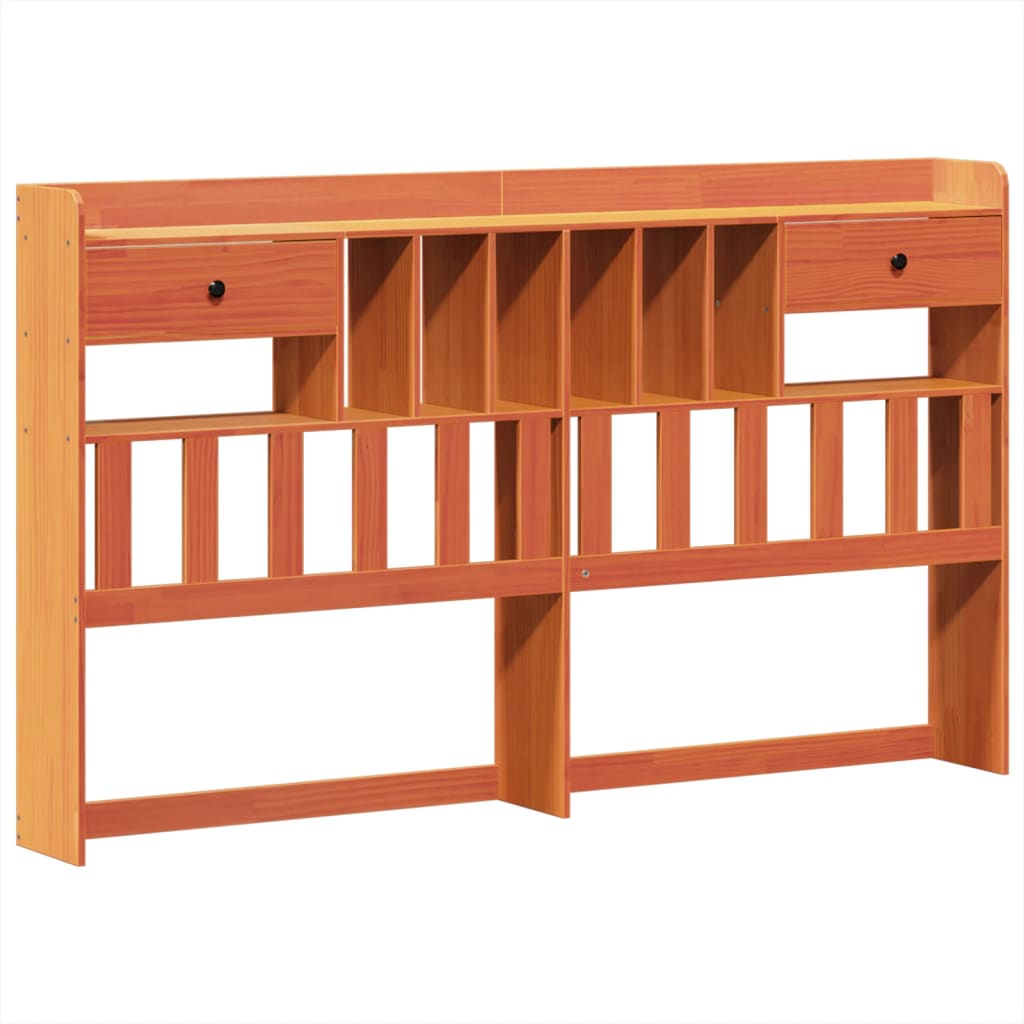 Cadre de lit sans matelas cire marron 180x200cm bois pin massif - XIOS