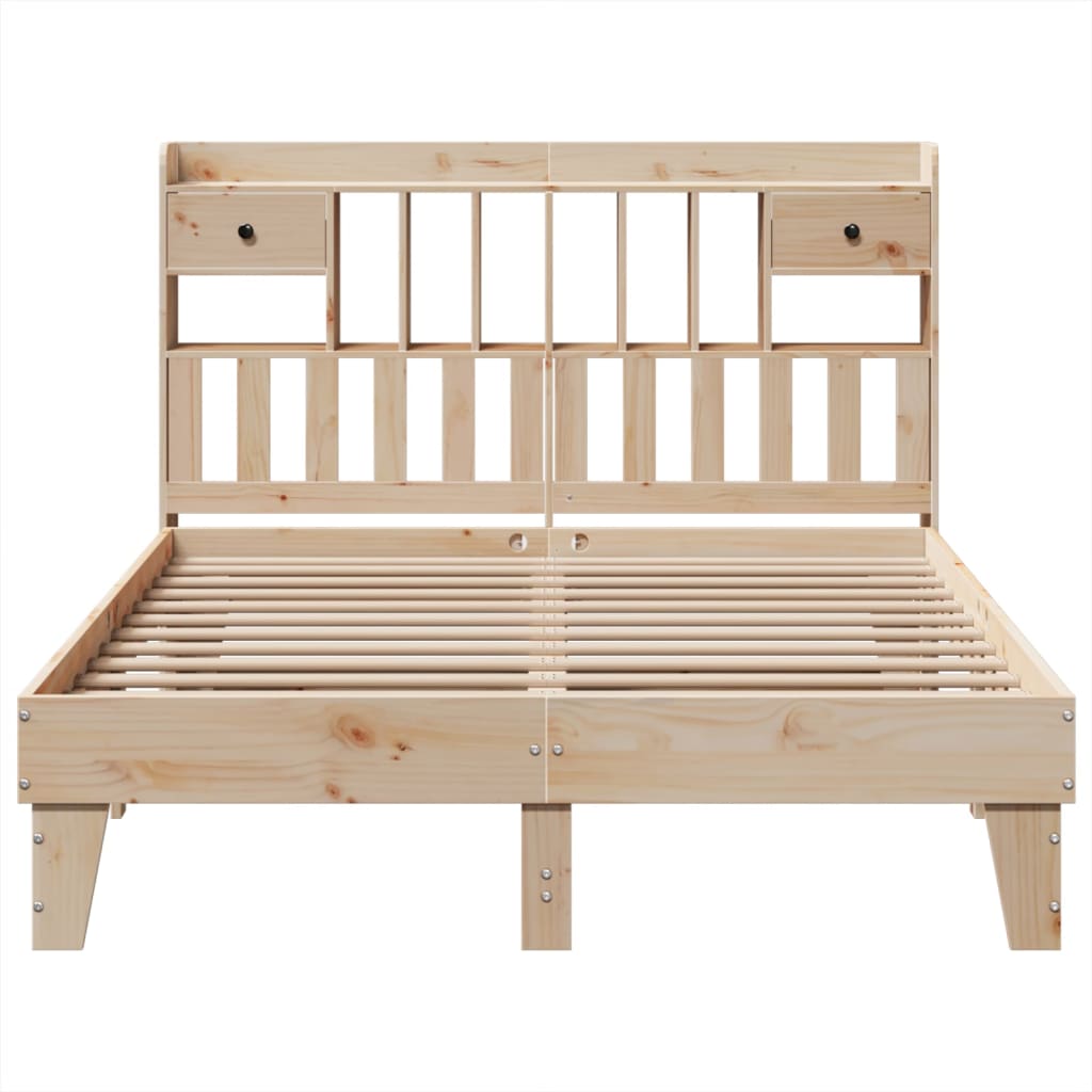Cadre de lit sans matelas 160x200 cm bois massif de pin - XIOS
