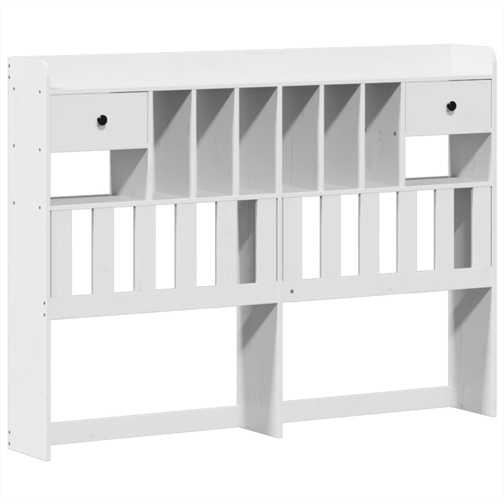 Cadre de lit sans matelas blanc 160x200 cm bois de pin massif - XIOS