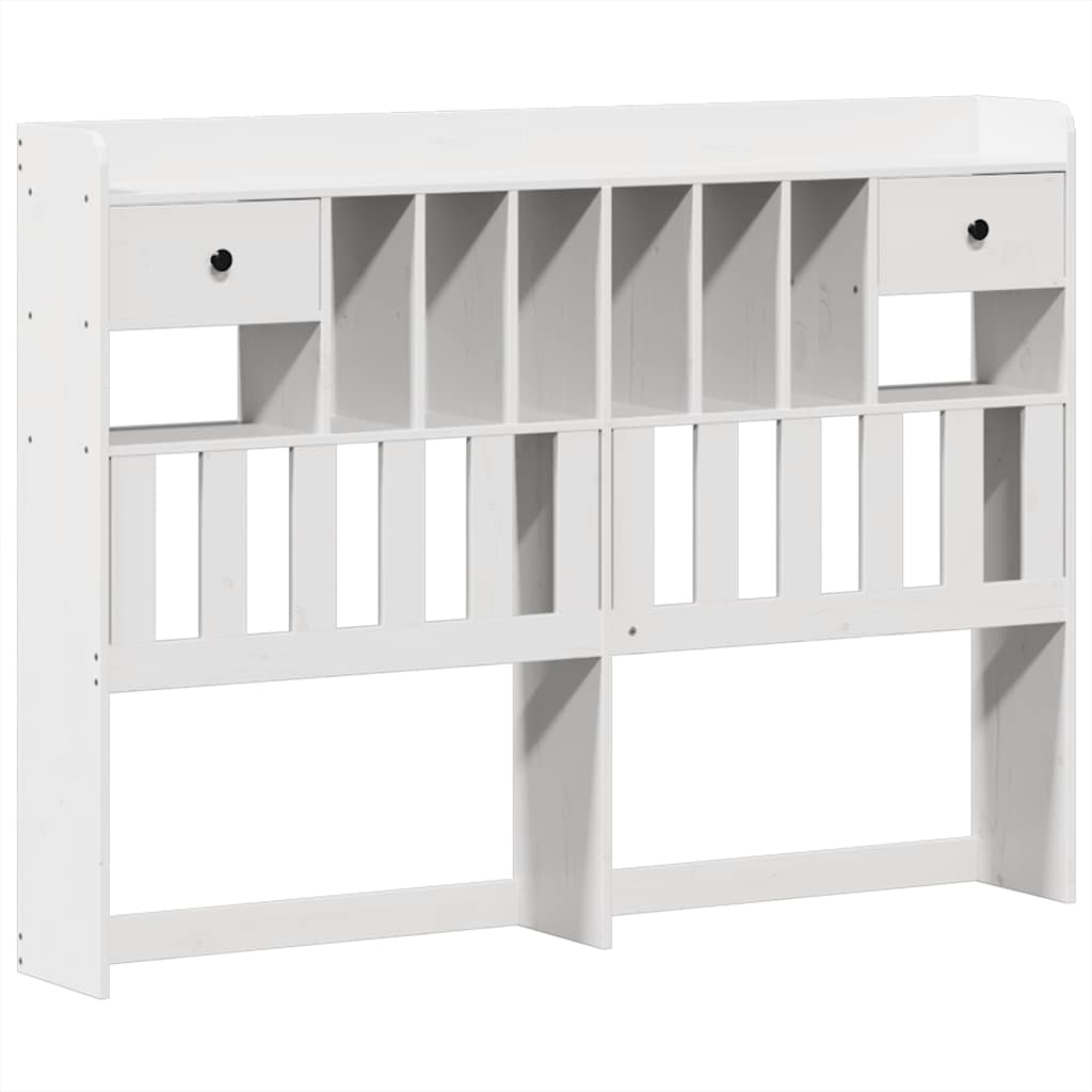 Cadre de lit sans matelas blanc 140x200 cm bois de pin massif - XIOS