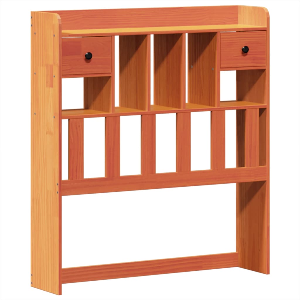 Cadre de lit sans matelas cire marron 100x200cm bois pin massif - XIOS