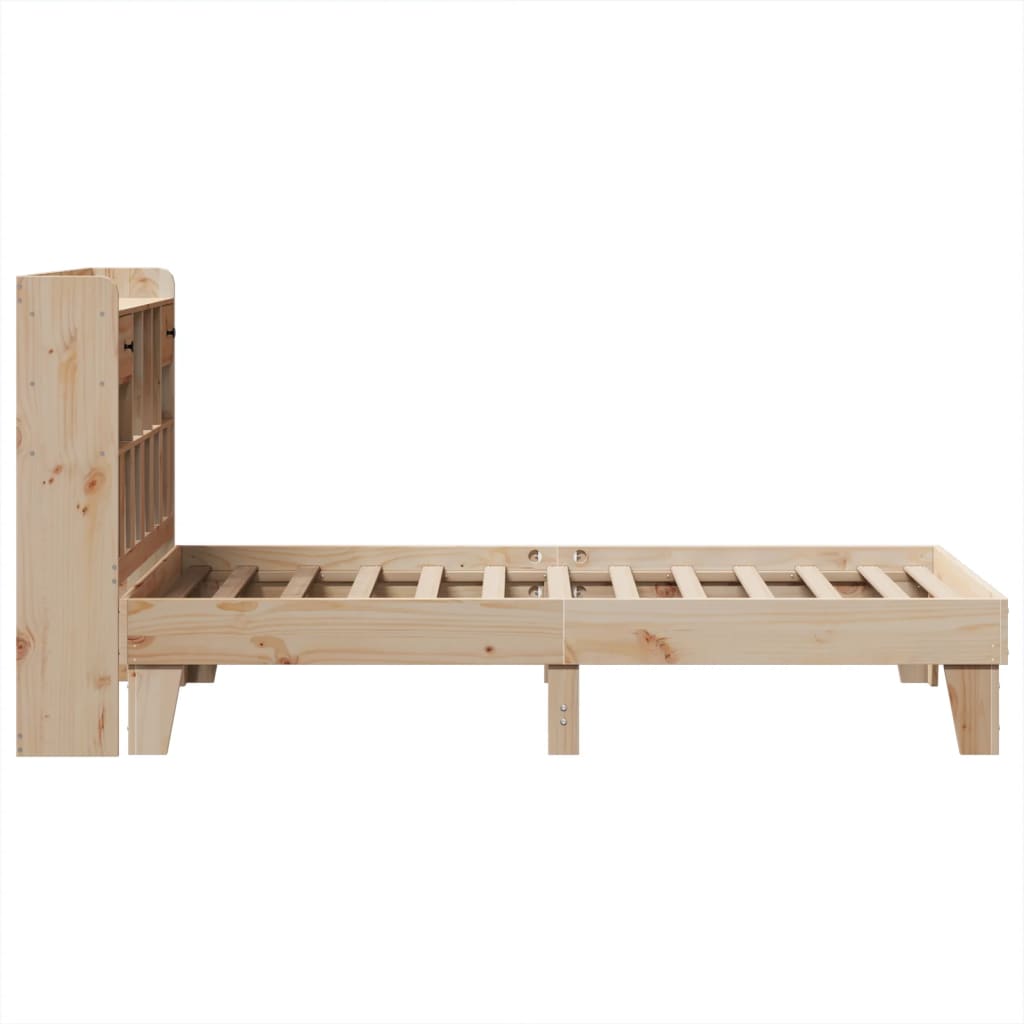 Cadre de lit sans matelas 90x200 cm bois de pin massif - XIOS