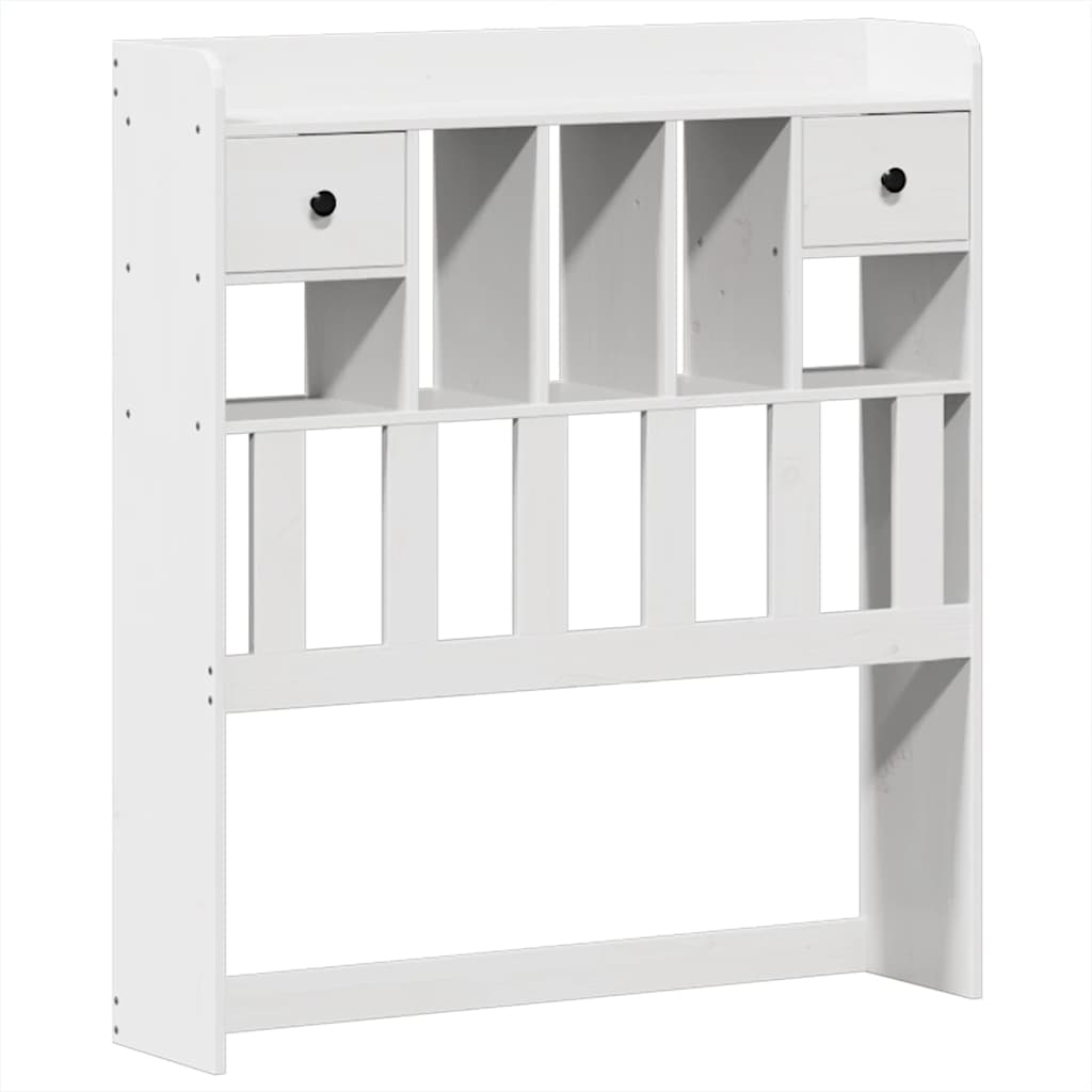 Cadre de lit sans matelas blanc 90x190 cm bois de pin massif - XIOS