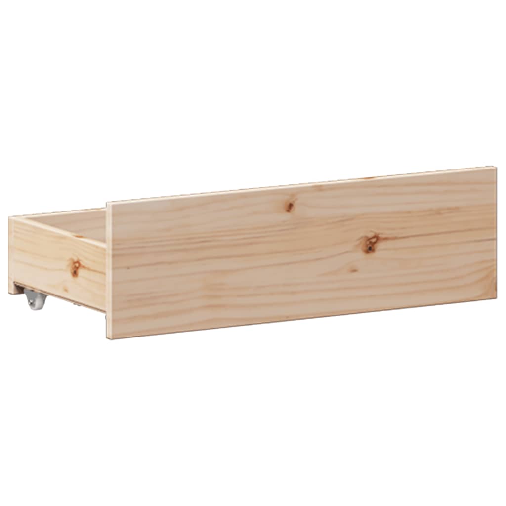Lit bibliothèque sans matelas 150x200 cm bois massif de pin - XIOS