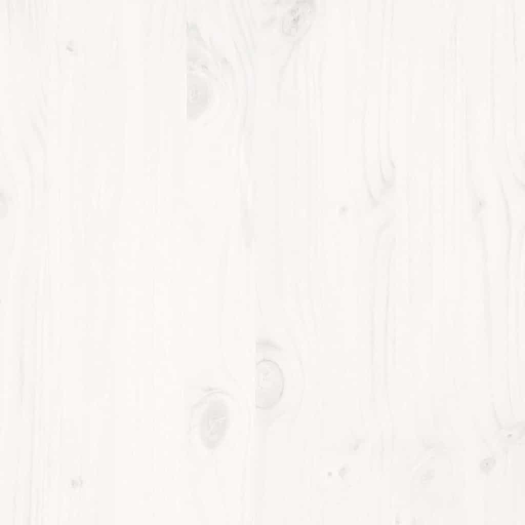 Cadre de lit sans matelas blanc 120x200 cm bois de pin massif - XIOS
