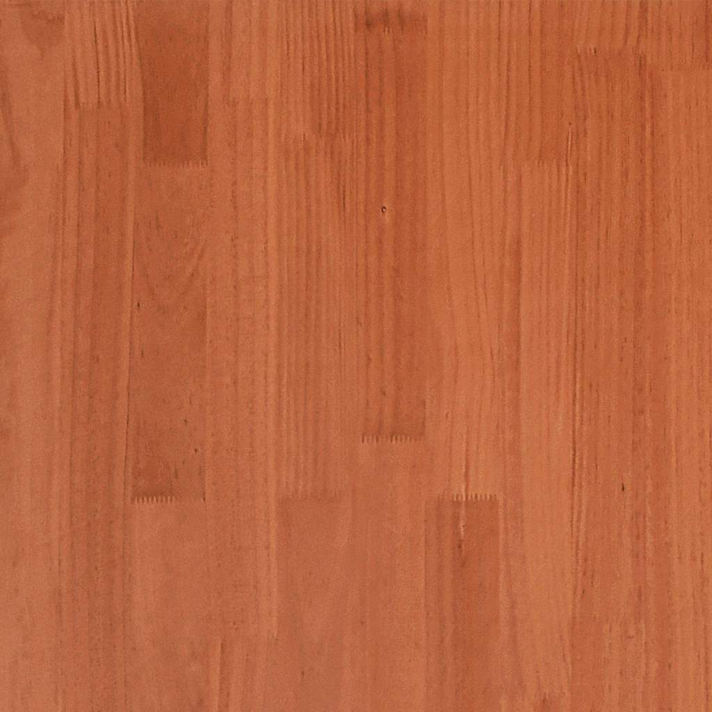 Cadre de lit sans matelas cire marron 135x190cm bois pin massif - XIOS