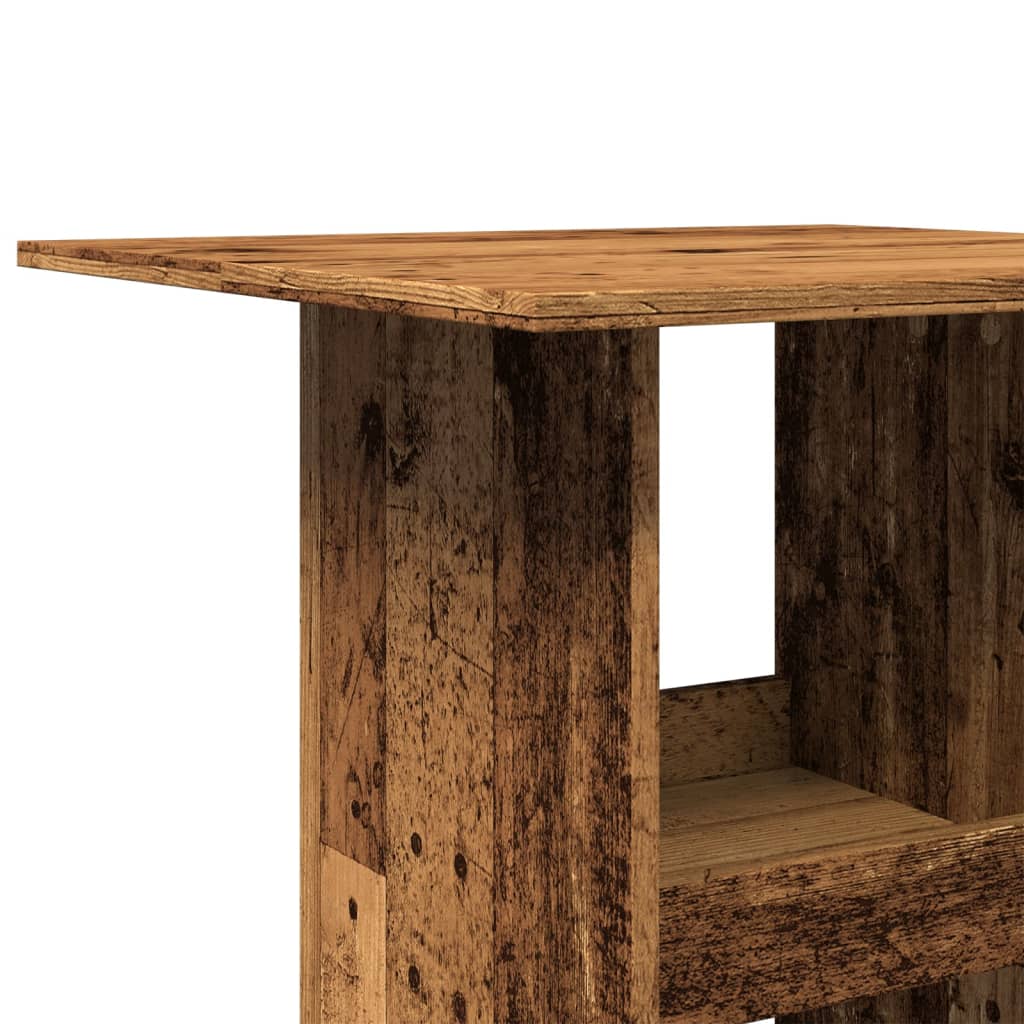 Table de bar avec rangement vieux bois bois d’ingénierie - XIOS
