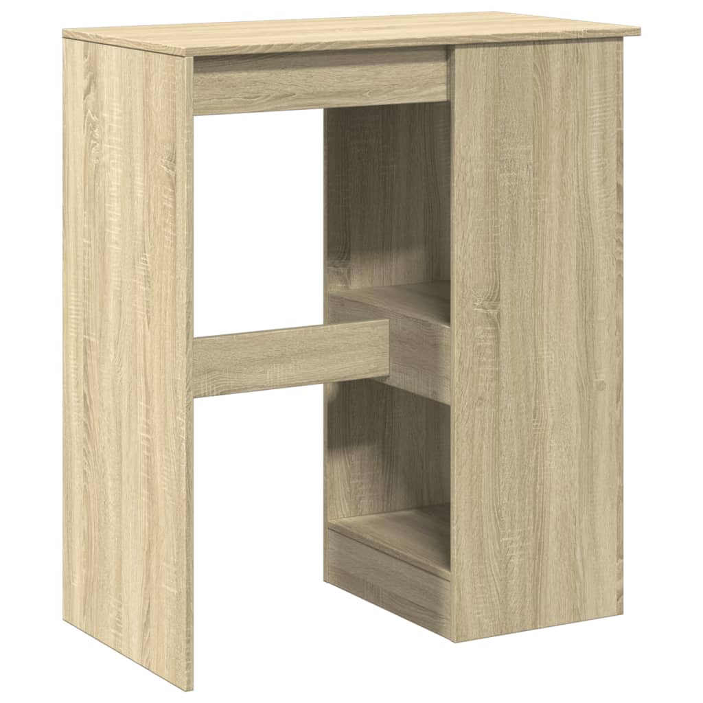 Table de bar avec étagères chêne sonoma bois d'ingénierie - XIOS