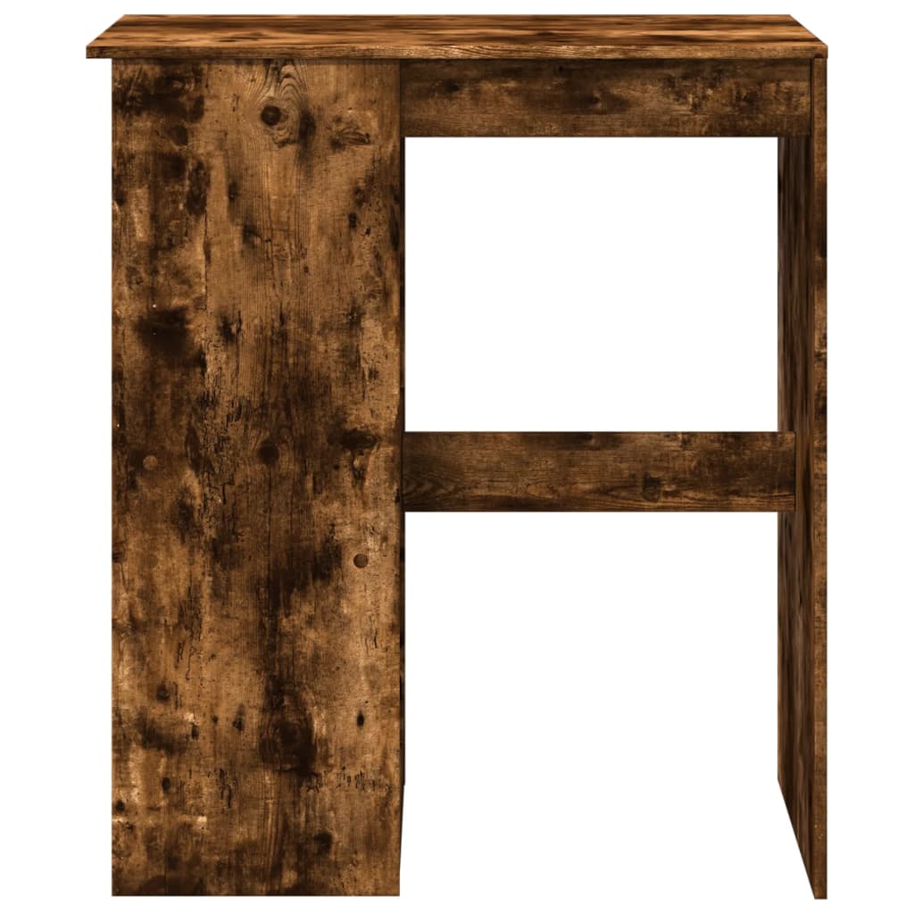Table de bar avec étagères chêne fumé bois d'ingénierie - XIOS