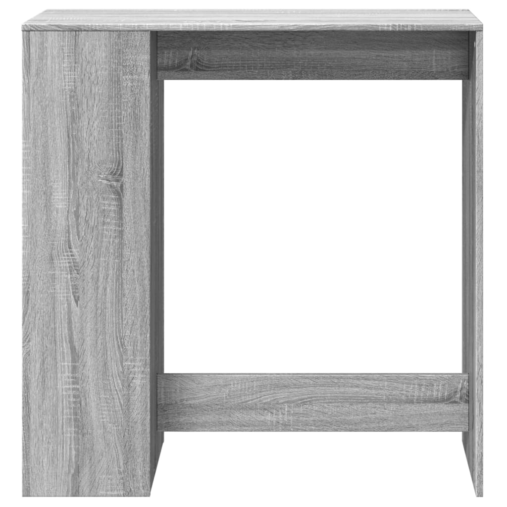 Table de bar avec étagères sonoma gris bois d'ingénierie - XIOS