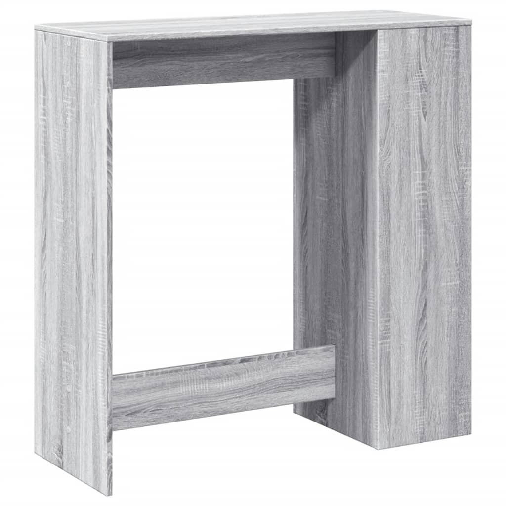 Table de bar avec étagères sonoma gris bois d'ingénierie - XIOS