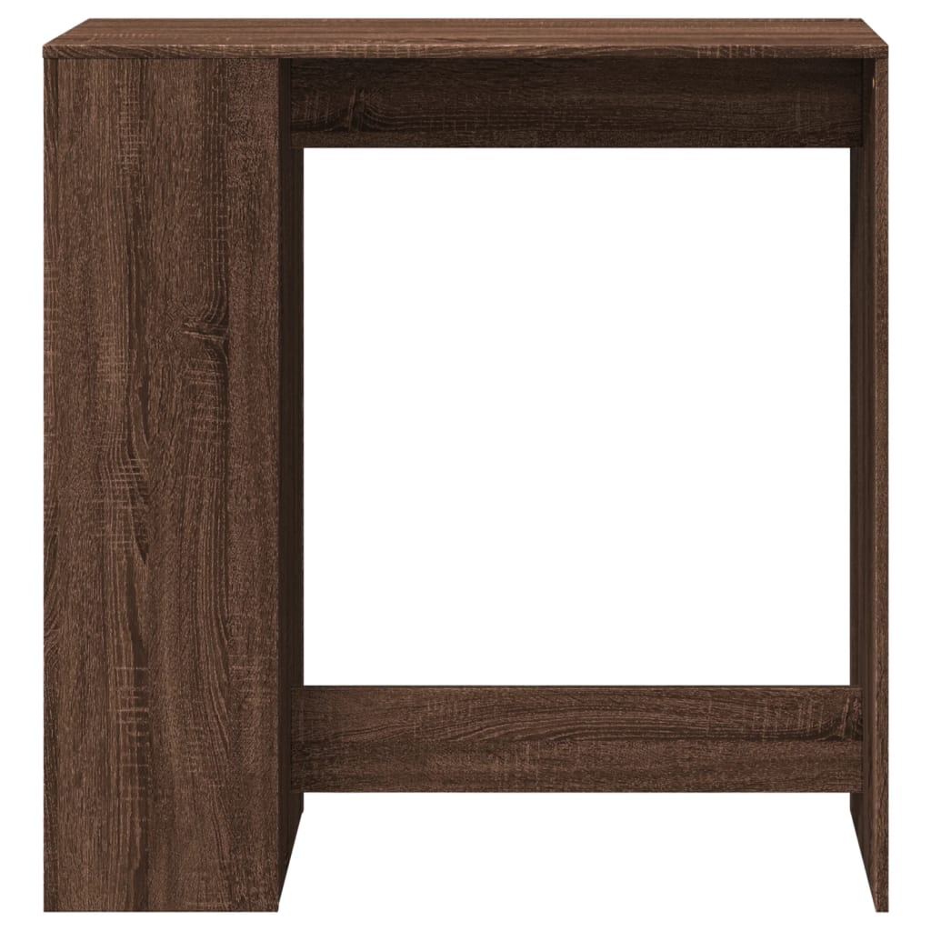 Table de bar avec étagères chêne marron bois d'ingénierie - XIOS