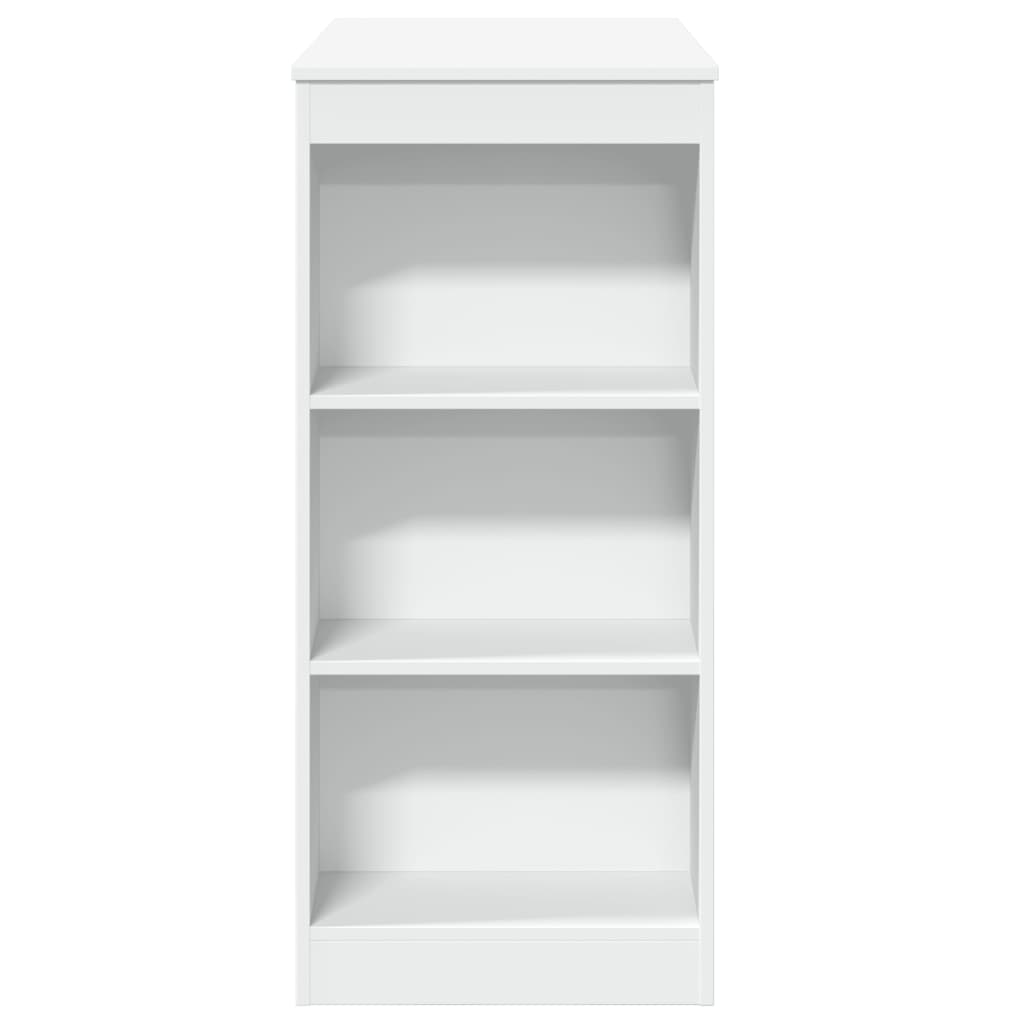 Table de bar avec étagères blanc bois d'ingénierie - XIOS