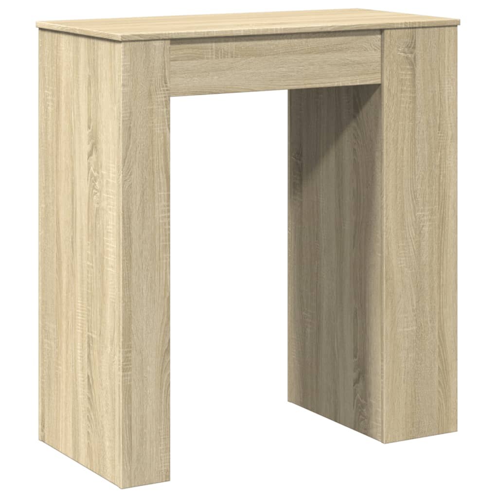 Table de bar avec étagères chêne sonoma bois d'ingénierie - XIOS