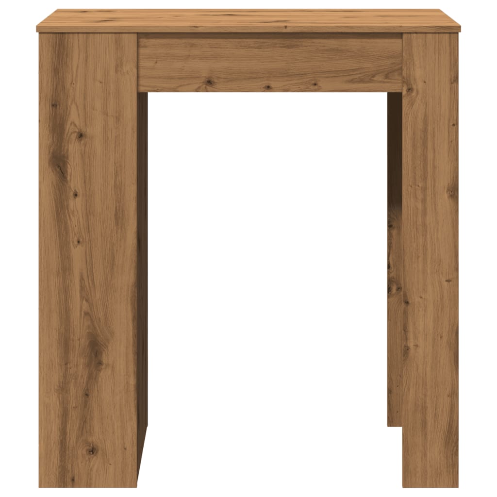 Table de bar avec étagères chêne artisanal bois d'ingénierie - XIOS
