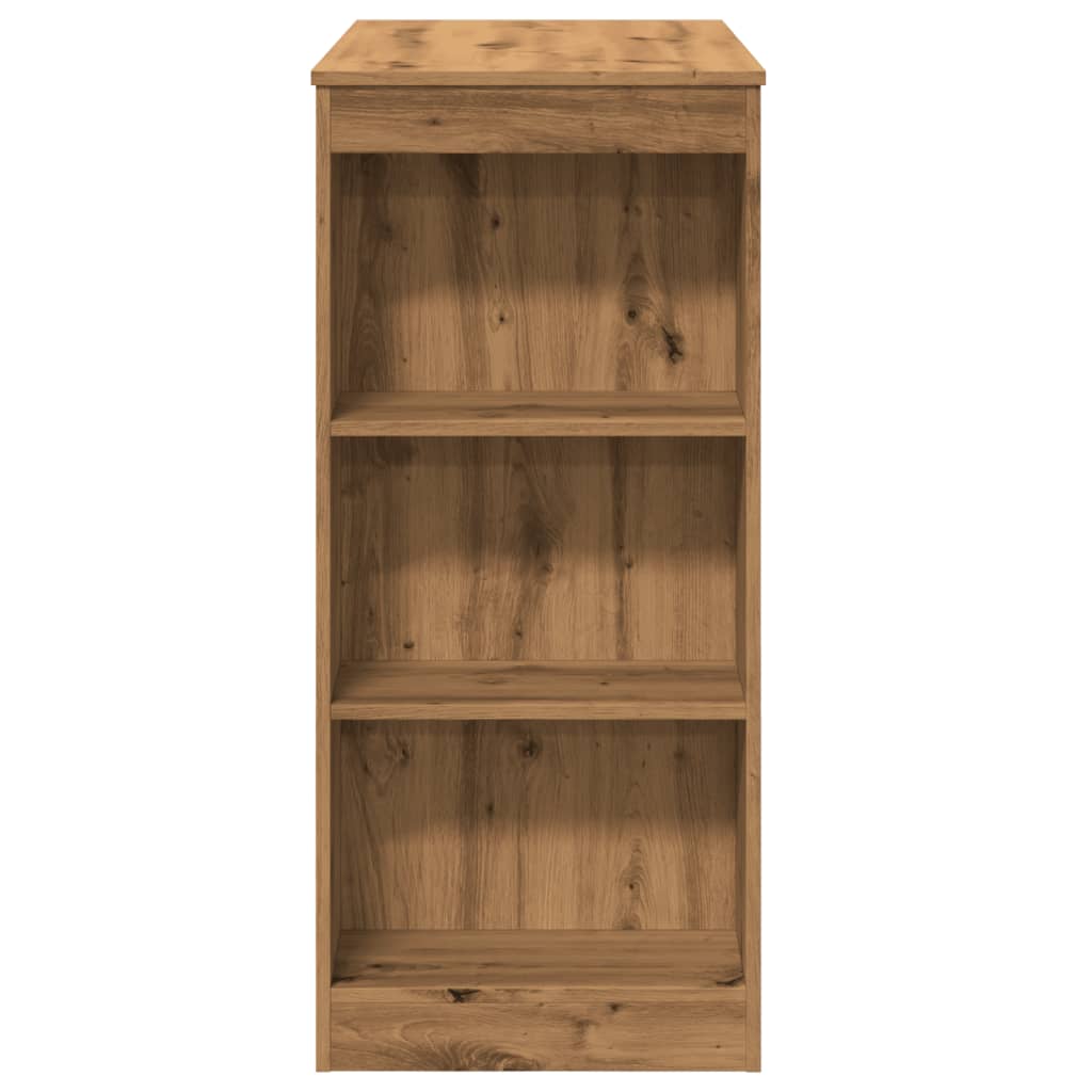 Table de bar avec étagères chêne artisanal bois d'ingénierie - XIOS