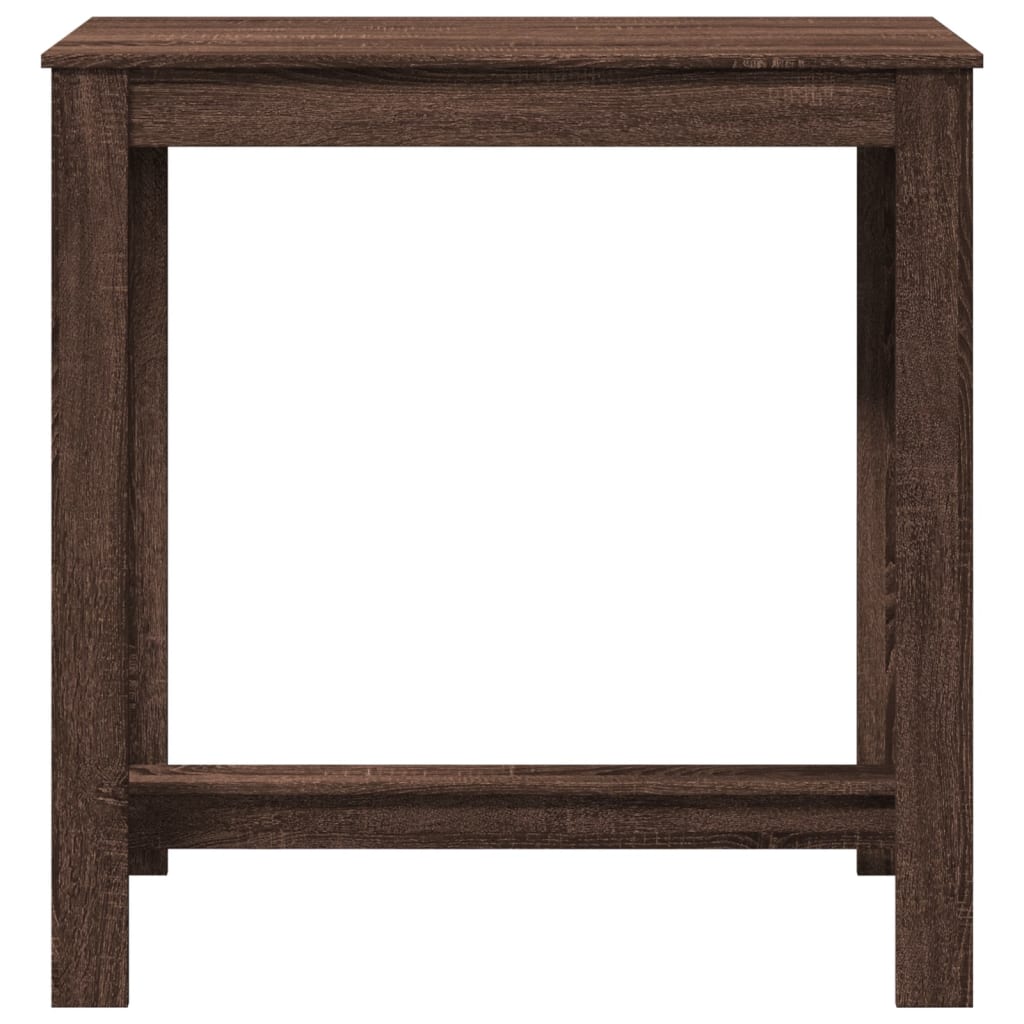 Table de bar chêne marron 102x50x103,5 cm bois d'ingénierie