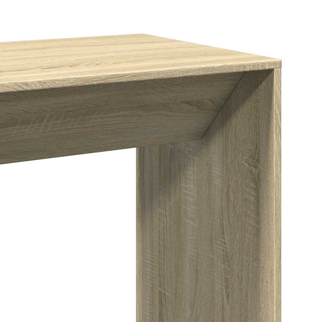 Table de bar chêne sonoma 102x50x103,5 cm bois d'ingénierie - XIOS
