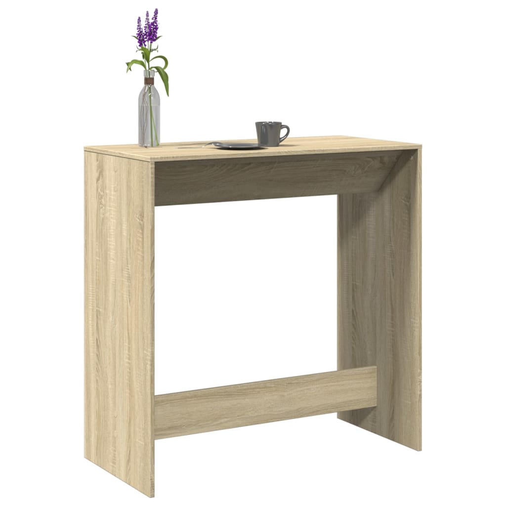 Table de bar chêne sonoma 102x50x103,5 cm bois d'ingénierie - XIOS