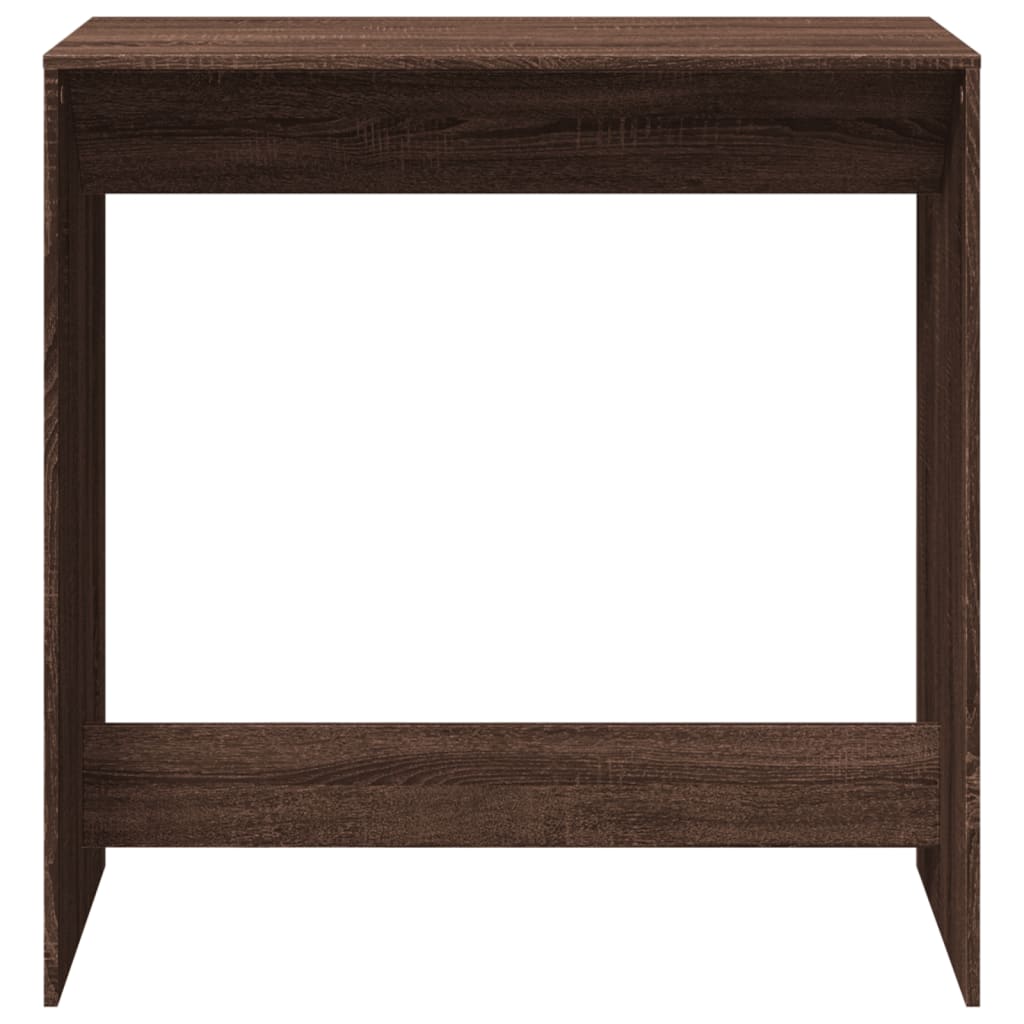 Table de bar chêne marron 102x50x103,5 cm bois d'ingénierie