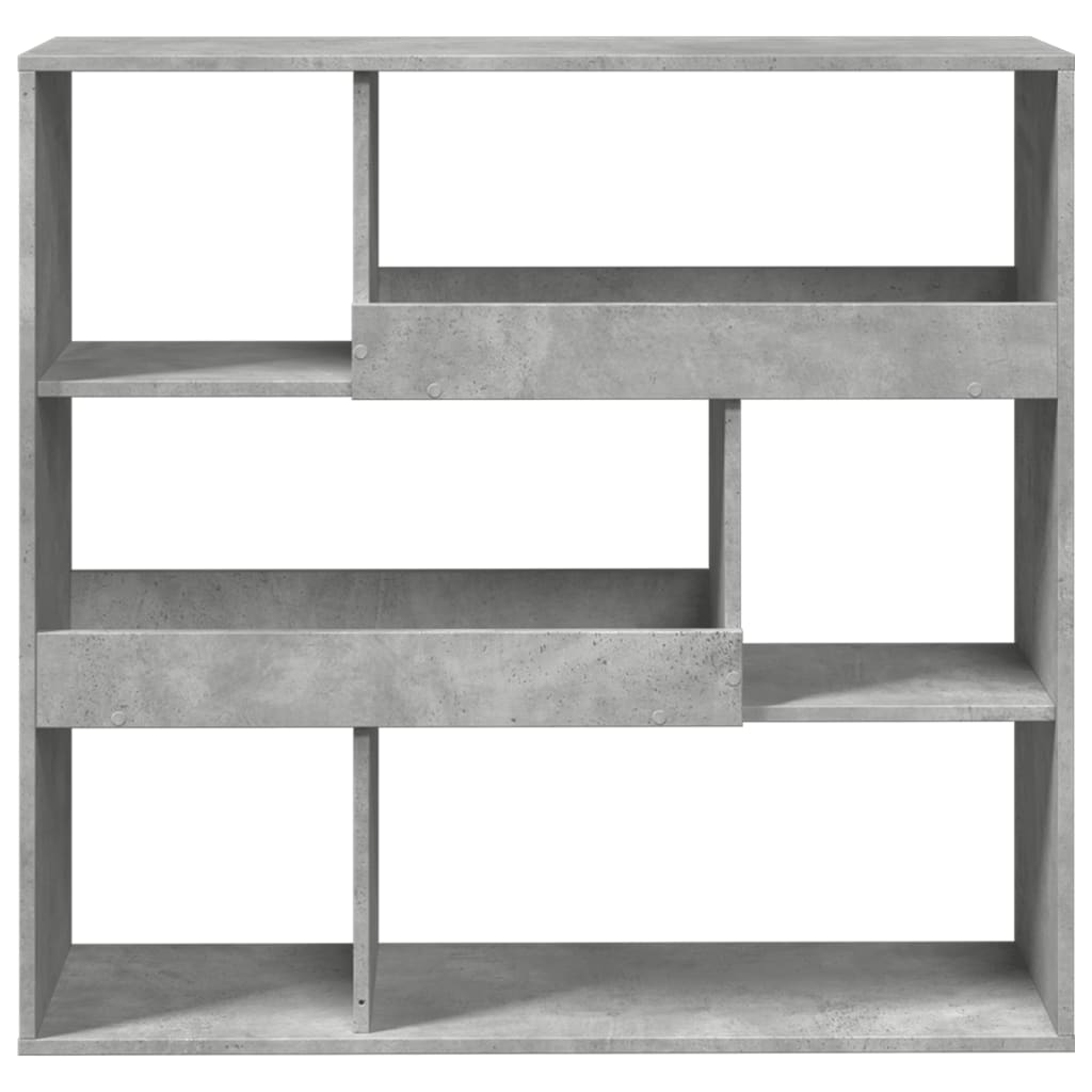 Bibliothèque/Séparateur de pièce gris béton 100x33x94,5 cm - XIOS