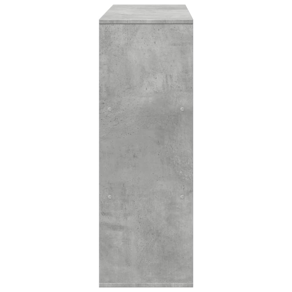 Bibliothèque/Séparateur de pièce gris béton 100x33x94,5 cm - XIOS