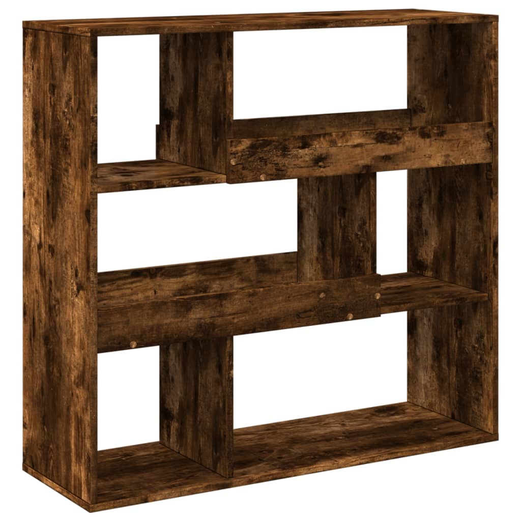 Bibliothèque/Séparateur de pièce chêne fumé 100x33x94,5 cm - XIOS