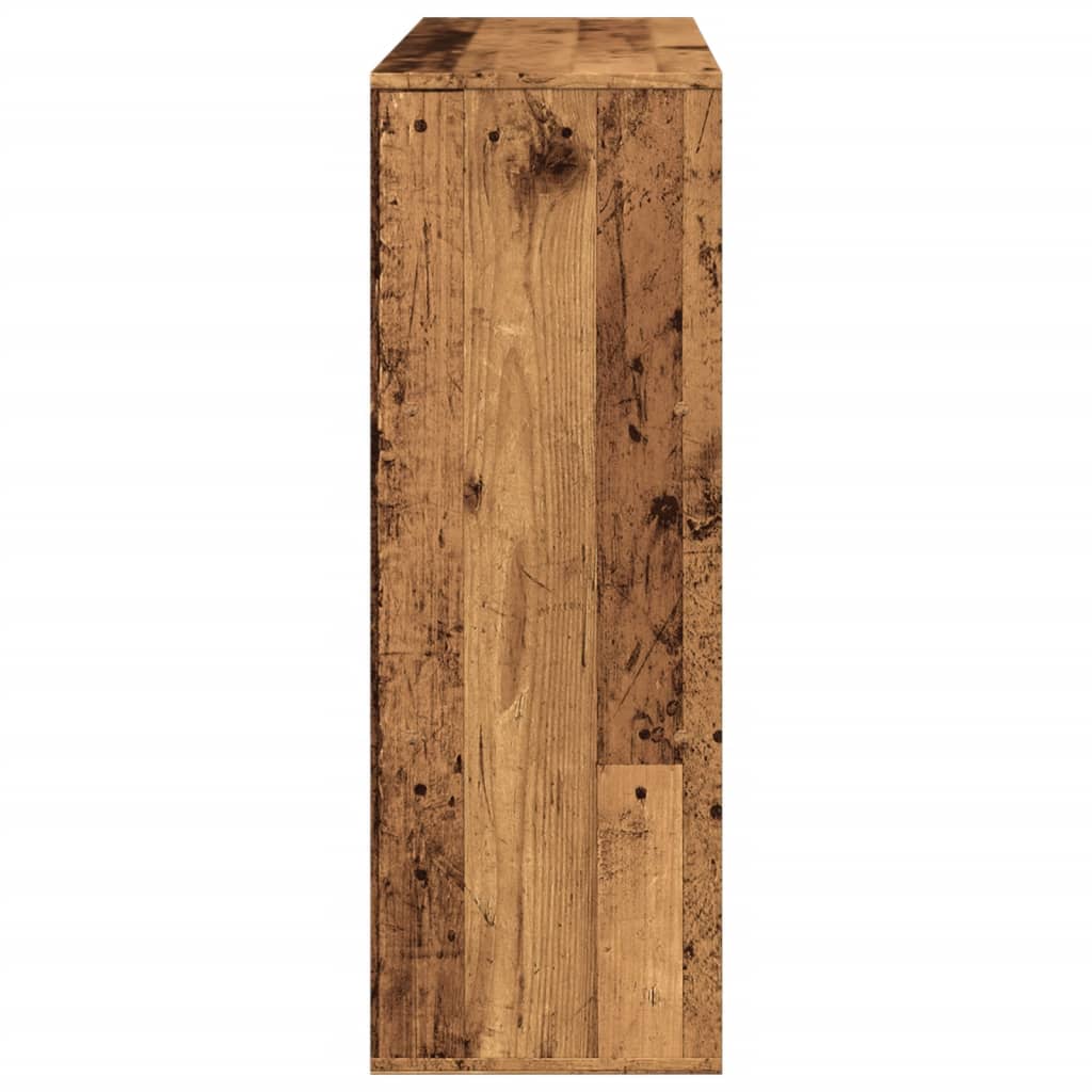 Bibliothèque/Séparateur de pièce vieux bois 100x33x94,5 cm - XIOS