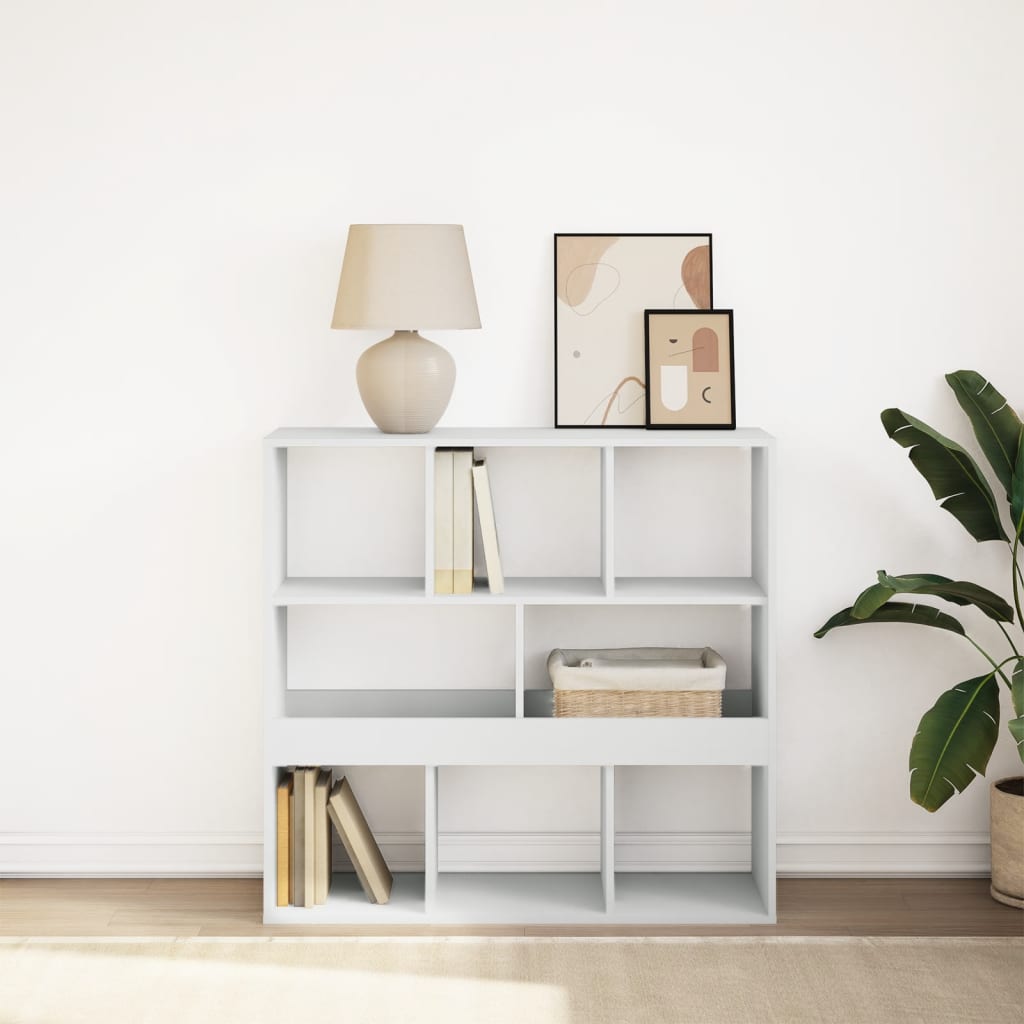 Bibliothèque/Séparateur de pièce blanc 100x33x94,5 cm - XIOS
