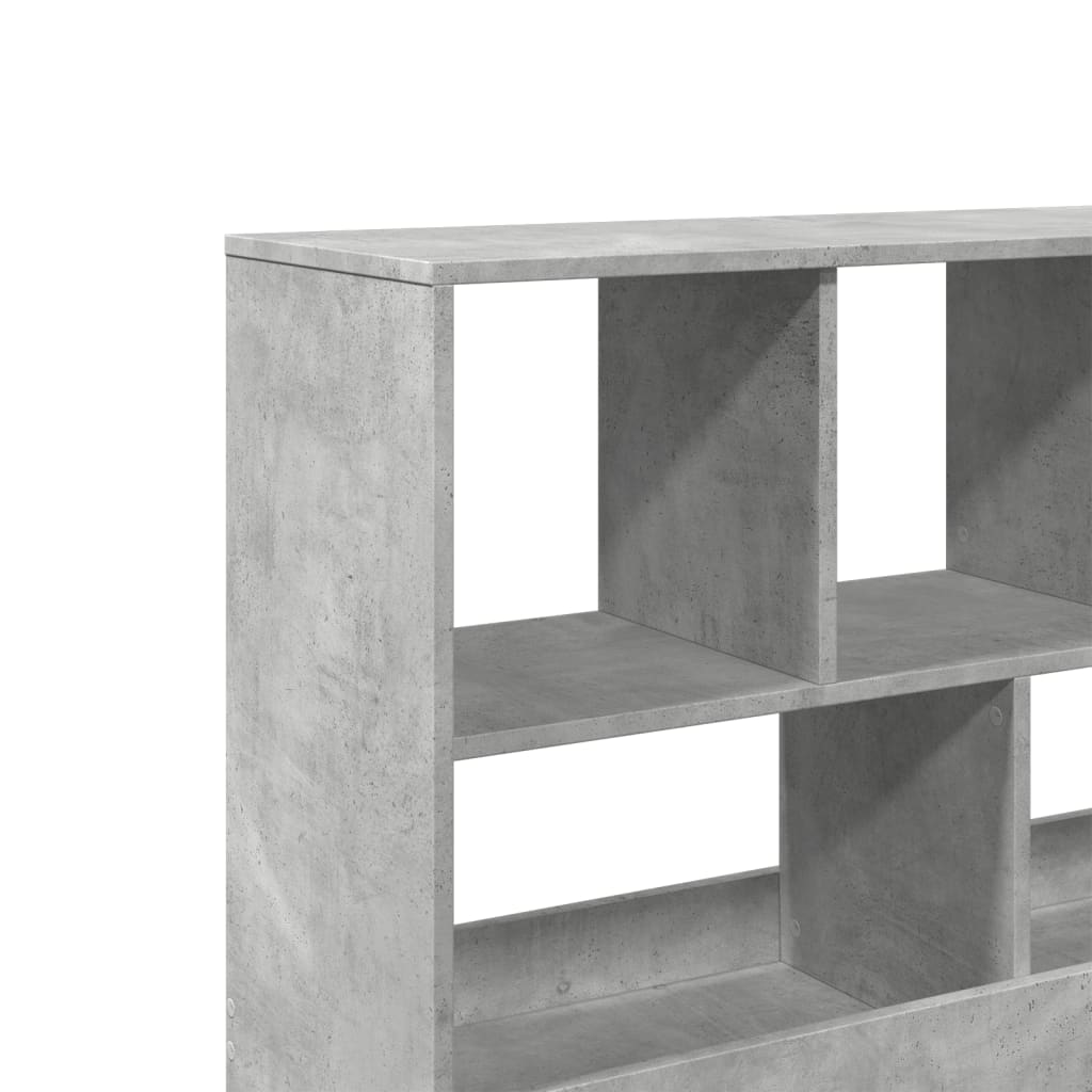 Bibliothèque/Séparateur de pièce gris béton 100x33x94,5 cm - XIOS