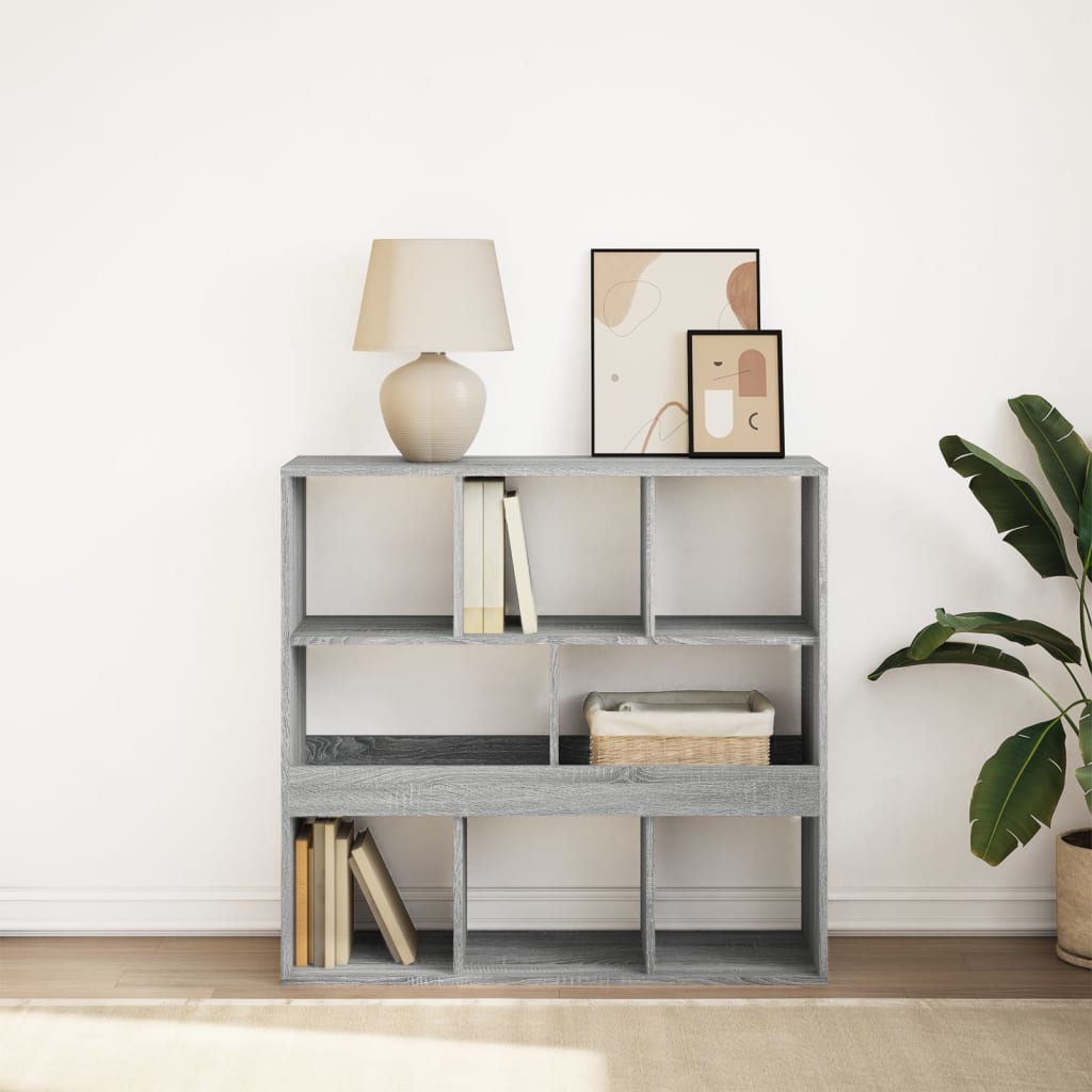 Bibliothèque/Séparateur de pièce sonoma gris 100x33x94,5 cm - XIOS