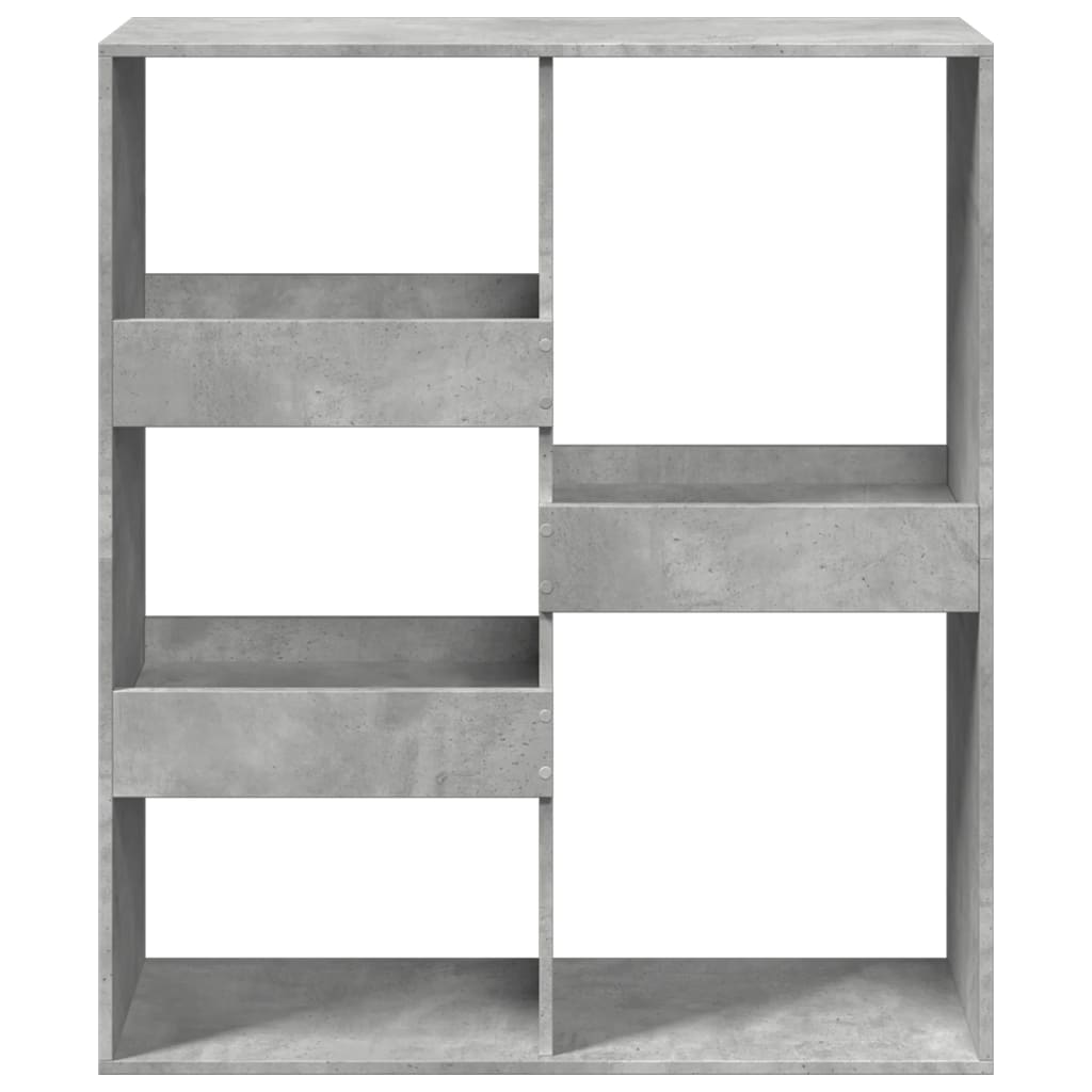 Bibliothèque/Séparateur de pièce gris béton 100x33x115 cm - XIOS