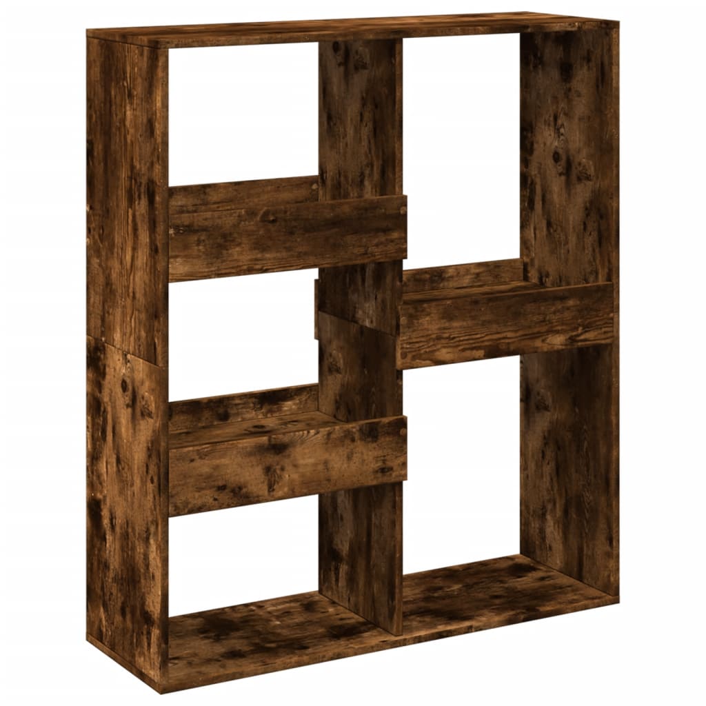 Bibliothèque/Séparateur de pièce chêne fumé 100x33x115 cm - XIOS