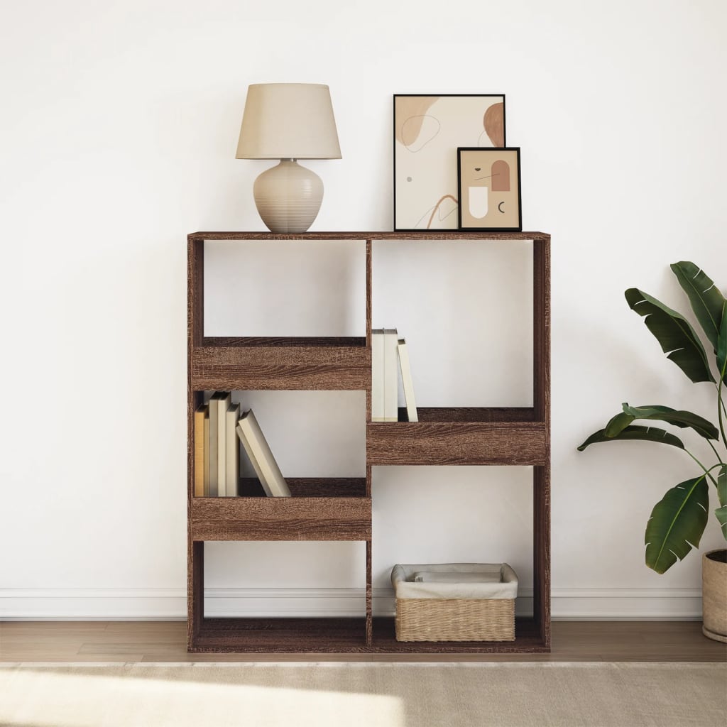 Bibliothèque/Séparateur de pièce chêne marron 100x33x115 cm - XIOS
